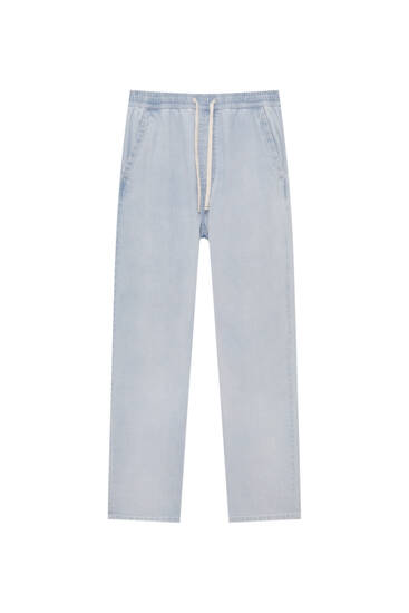 Jeans tipo pants material chambray