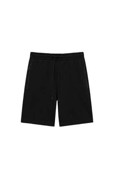 Slim fit jogger Bermuda shorts