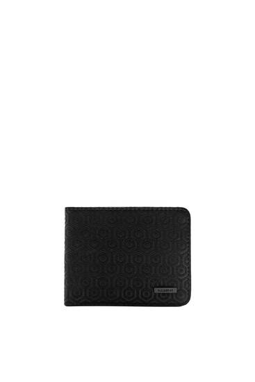 Black hexagonal finish wallet