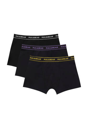 Lot 3 boxers couleurs - pull&bear