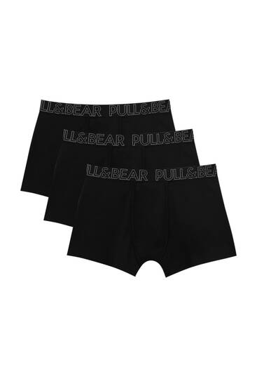 Pack of 3 boxers with logo detail