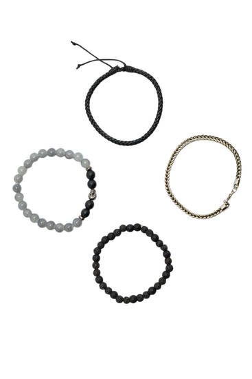 Pack of four assorted bracelets
