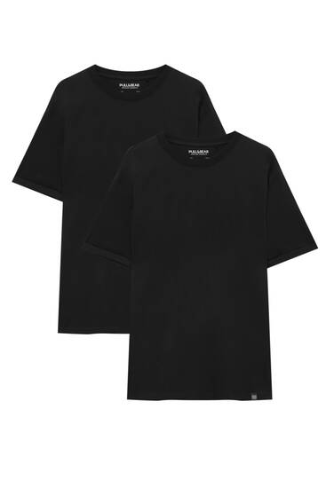 Set de 2 tricouri simple long fit