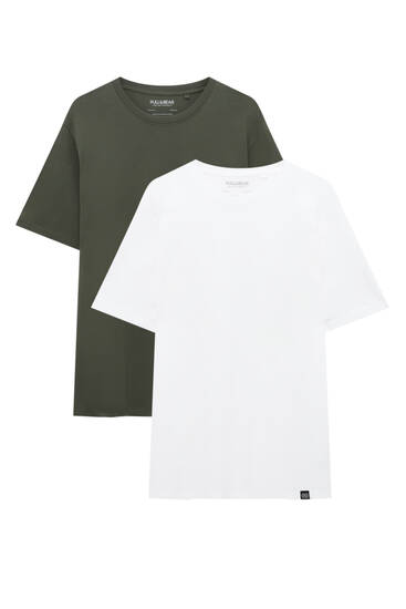 pull and bear t shirt basic