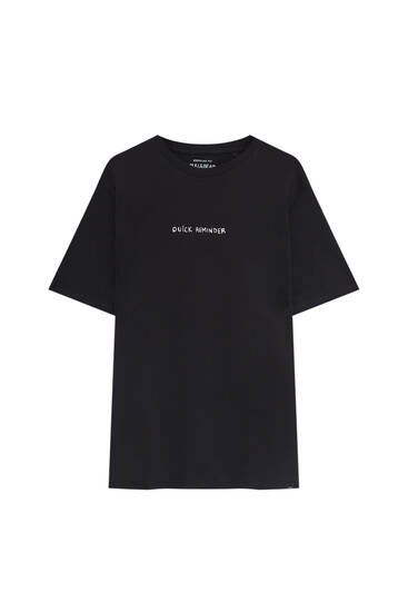 Pull & Bear Lang shirt zwart casual uitstraling Mode Shirts Lange shirts 
