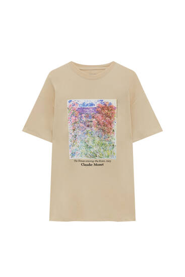 Camiseta Monet corta - PULL&BEAR