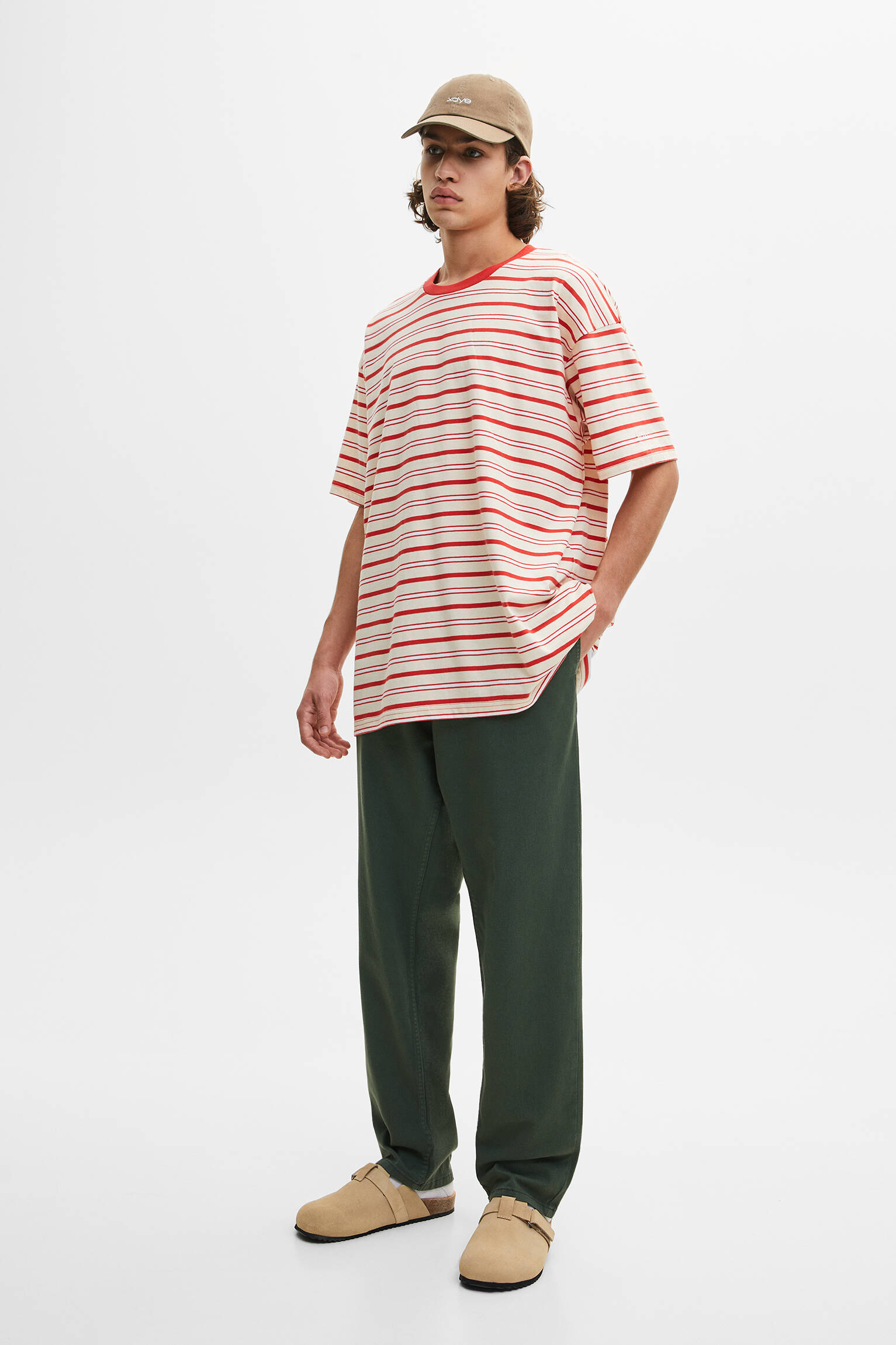 Pull & Bear - Short sleeve striped XDYE T-shirt