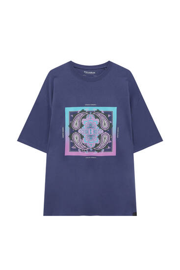 Mandala tear drops print T-shirt