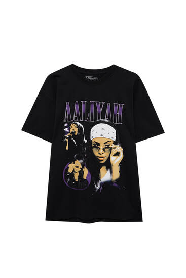 pull and bear aaliyah t shirt