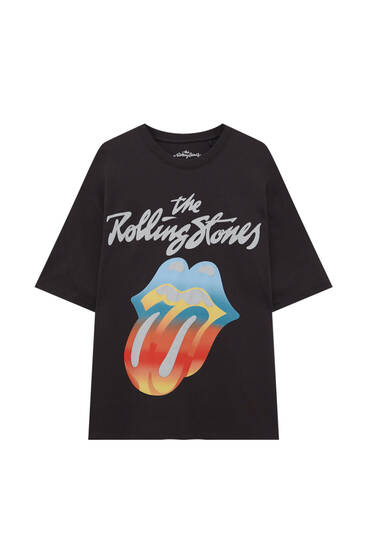 Short sleeve T-shirt with The Rolling Stones graphic