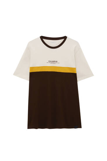Color block T-shirt with logo