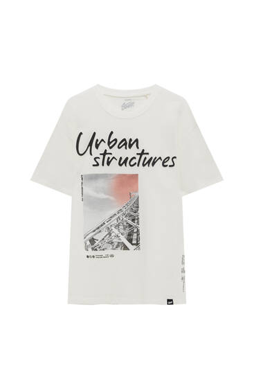 T-shirt imprimé et inscription Urban Structures
