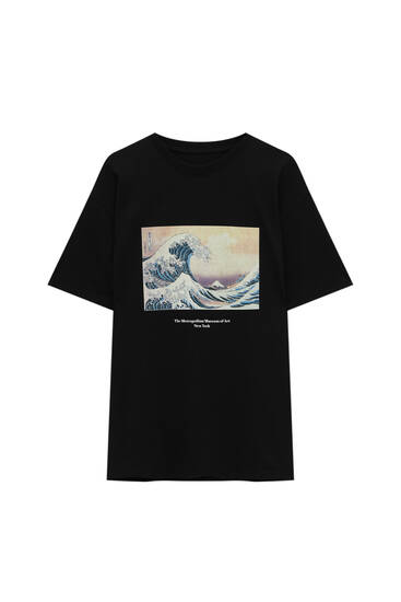 T-shirt with Under the Wave illustration