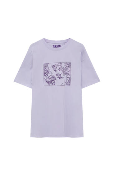 Camiseta One Piece lila