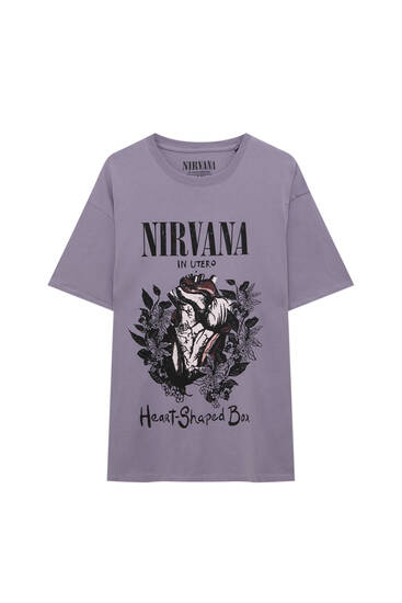 Nirvana-T-shirt met korte mouw