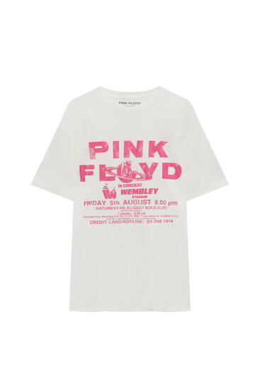 pull and bear pink t shirt