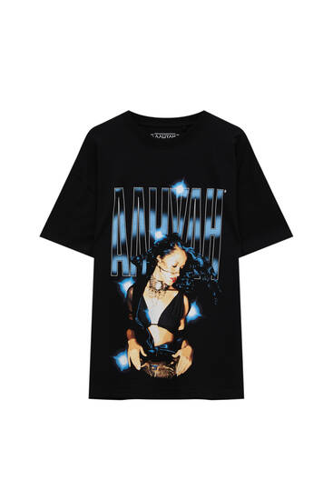 Camiseta Aaliyah negra