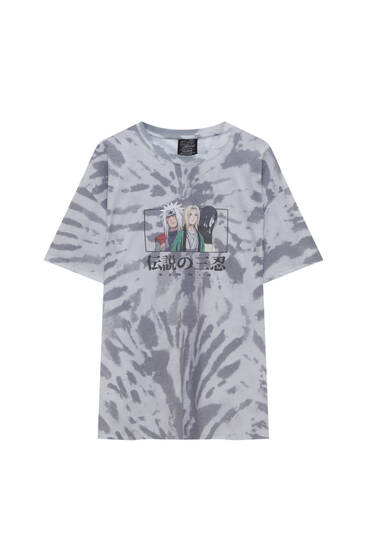 Naruto tie-dye print T-shirt