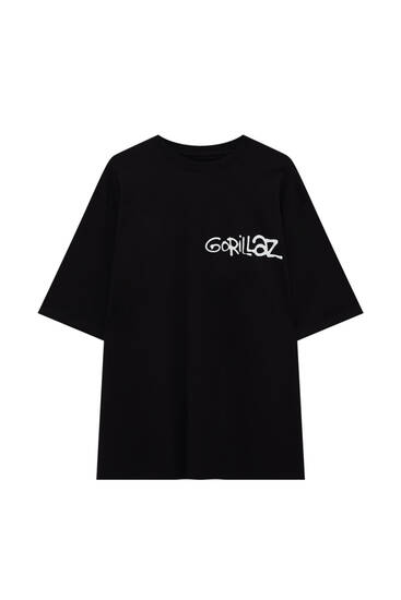 Short sleeve T-shirt with Gorillaz print