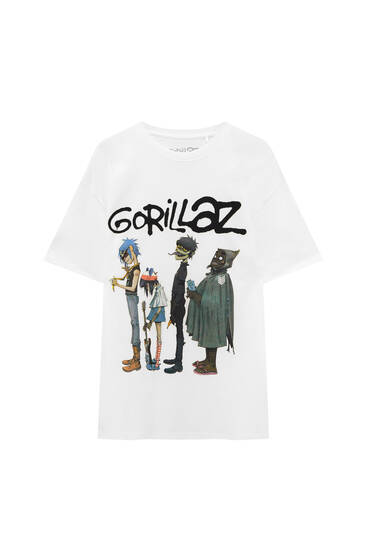 Tričko s krátkym rukávom s potlačou Gorillaz