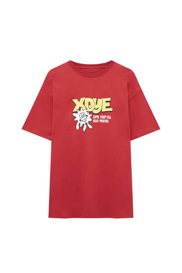 T-shirt with Xdye graphic