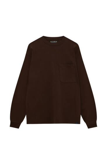 pull and bear long sleeve t shirt