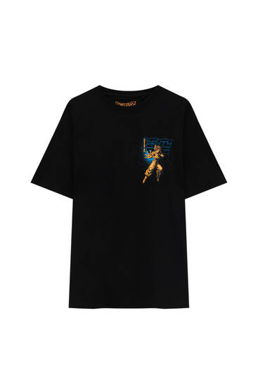 Camiseta Dragon Ball negra Son Gokū