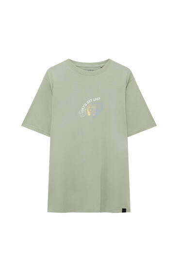 pull and bear printed t shirt