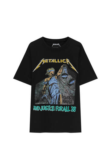 pull and bear metallica shirt
