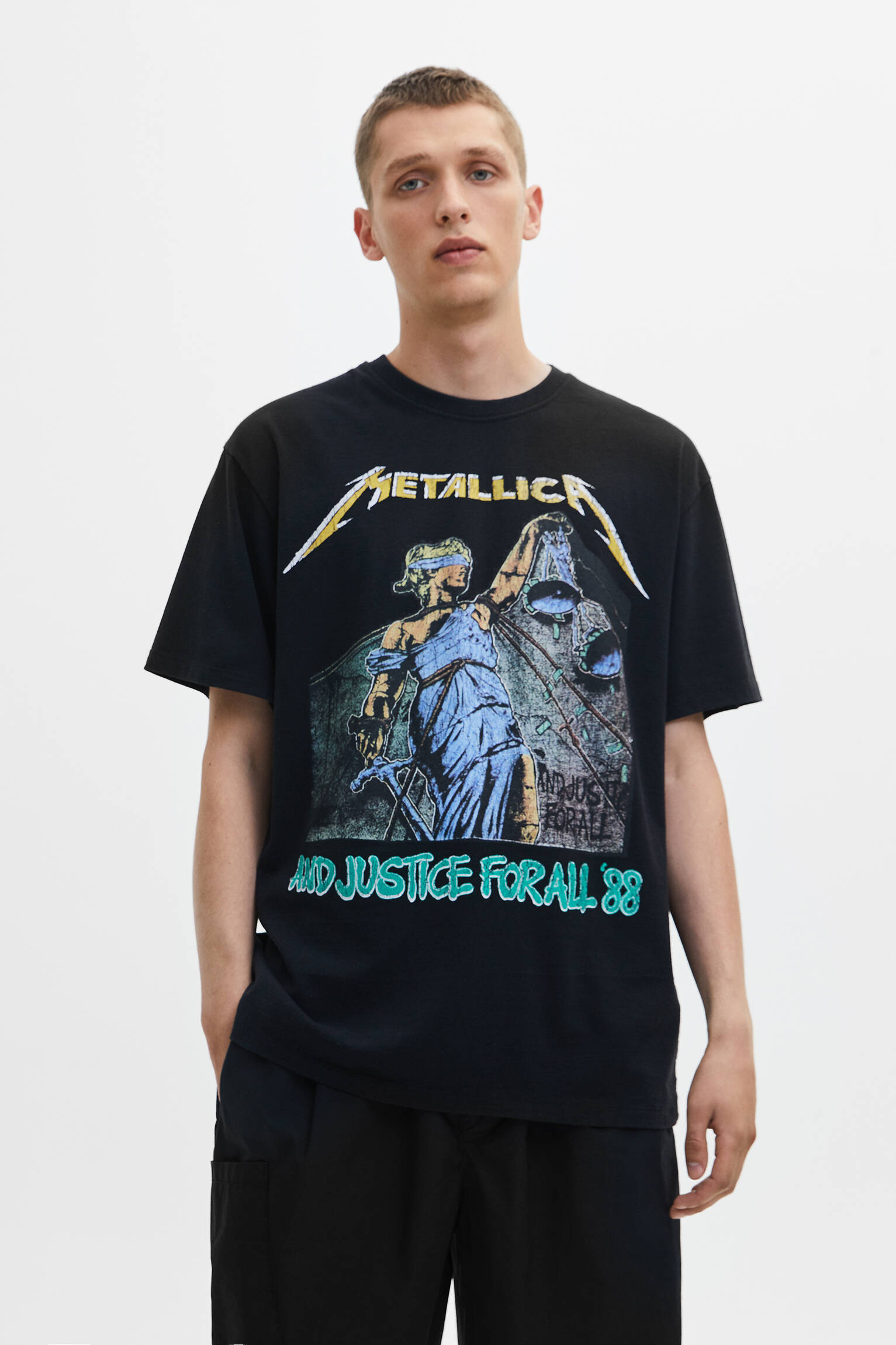 puente lavar Mejor Pull & Bear - Metallica And Justice for All T-shirt