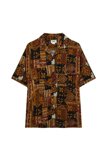 pull and bear printed shirt
