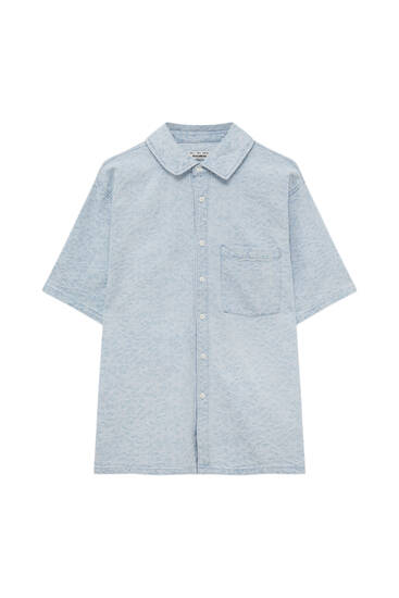HERREN Hemden & T-Shirts NO STYLE Rabatt 70 % Grau M Pull&Bear Hemd 