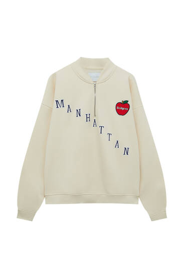 XDYE Manhattan baskılı sweatshirt