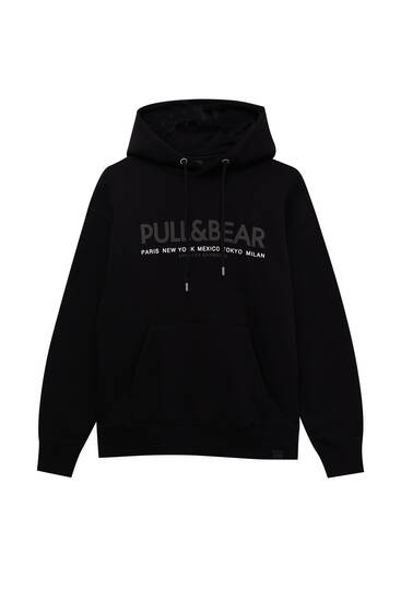sudadera pull and bear blanca - Main Image