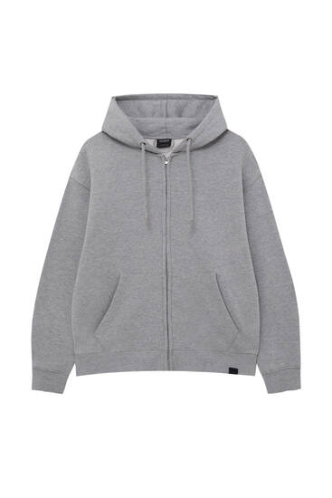 Basic zip-up hoodie - pull&bear