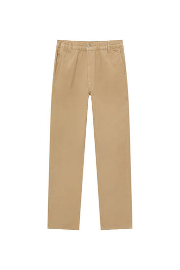 XDYE chino trousers with an elastic waistband