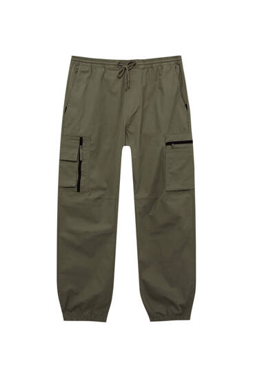 Ripstopové vojenské nohavice s vreckami