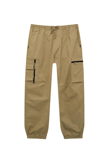 Pantalon cargo tissu ripstop poches