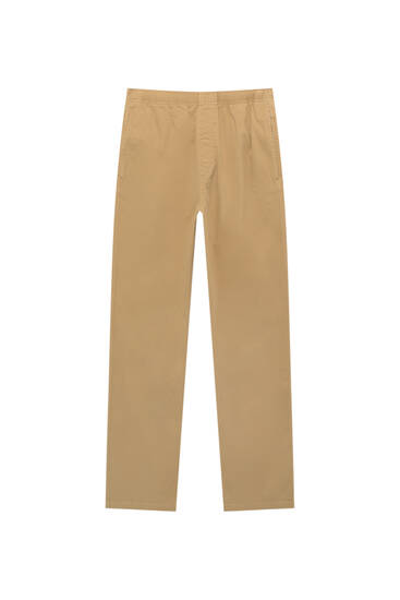 Basic jogger trousers with elastic waist