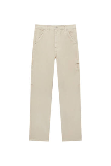 Carpenter trousers with belt loops