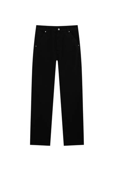 Carpenter trousers with belt loops