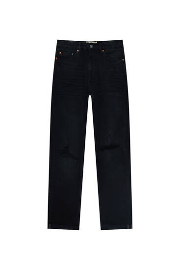 Pull and Bear Regular Fit Jeans in Navy Herren Kleidung Jeans Gerade geschnittene Jeans Pull & Bear Gerade geschnittene Jeans 