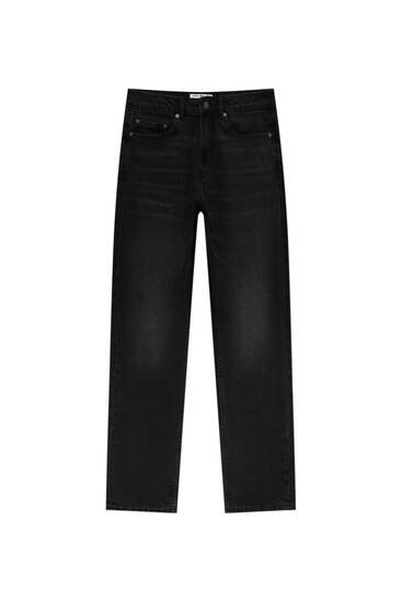 Schwarze Slim-Fit-Jeans