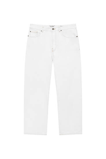 Bavlnené džínsy so širokými nohavicami