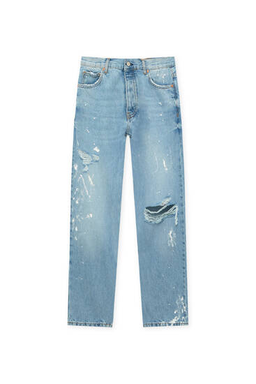 Jeans im Standard-Fit mit Zierrissen
