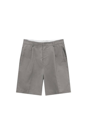 Chino Bermuda shorts with belt loops