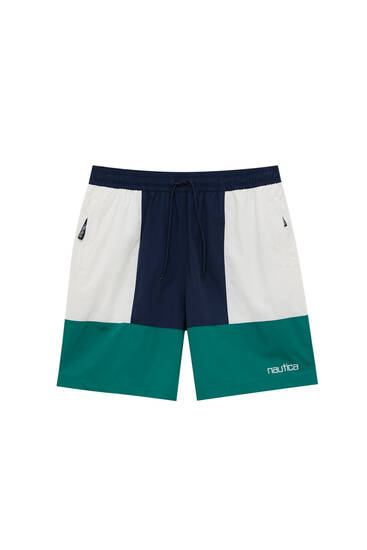 Nautica panelled Bermuda shorts