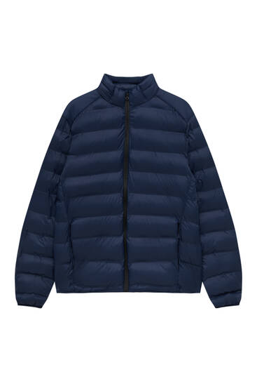 Pull\u0026Bear Men's' Blue Lightweight Puffer Jacket