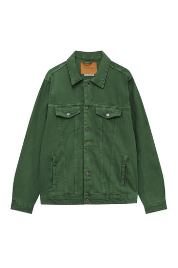 Basic coloured denim jacket