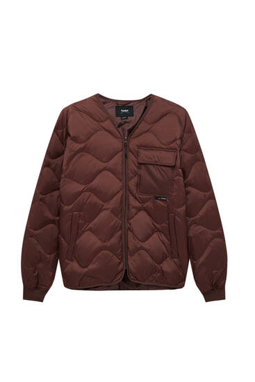 Quilted jacket with pocket